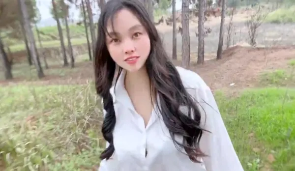 Black Stockings MILF Seduces Hiking High School Boy