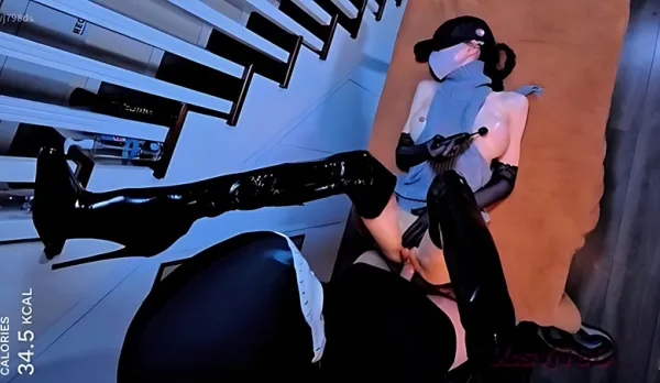 Shiny Patent Leather Stilettos POV