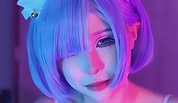 Cosplay Rem Crawls on You Teasing Strokes Deepthroat Blowjob Licks Cock Cowgirl Riding Milks Cum Creampie Internal Shot Wan Wan Er