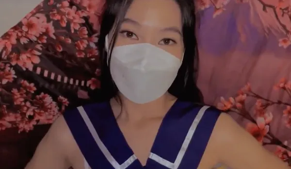 Watching Stepsister Role-Play Japanese Schoolgirl Masturbating, Big Brother Can’t Hold Back