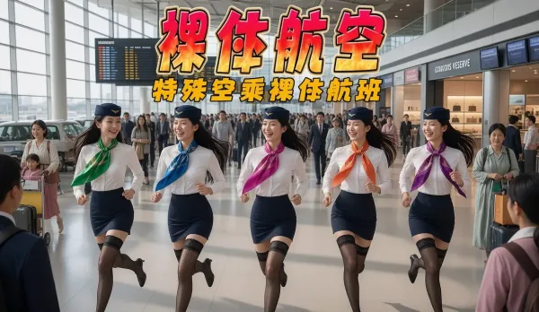 Nude Airlines | AI Adult Drama | Topless Flight Attendants Throw a Wild Orgy on a Special Nude Flight