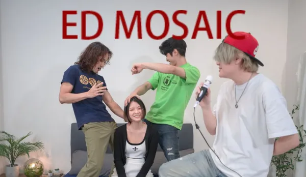 EDmosaic Hot Babe in Elevator Picked Up by Three Buff Guys for Karaoke!