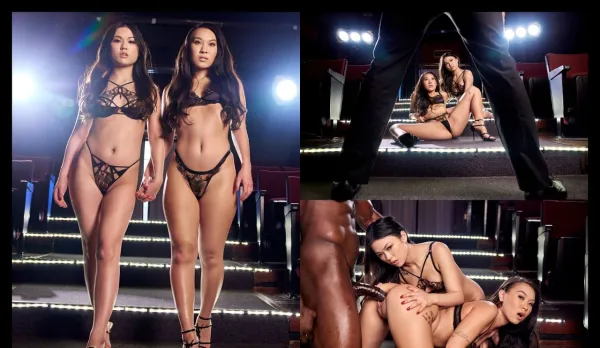 Gorgeous Babes with Black Stud Wild Threesome Lulu Chu, Kimmy Kim