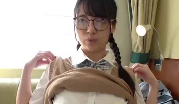 Busty Glasses Honor Student Shaken by Sudden Intruder Climax
