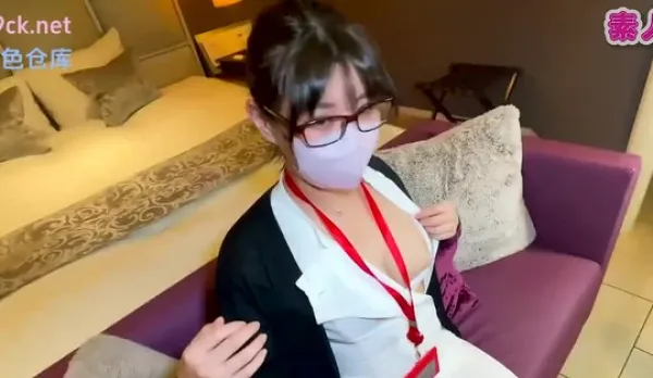 Caught in the Act: Black-Haired Nurse Gets Drenched on Her Shaking Tits